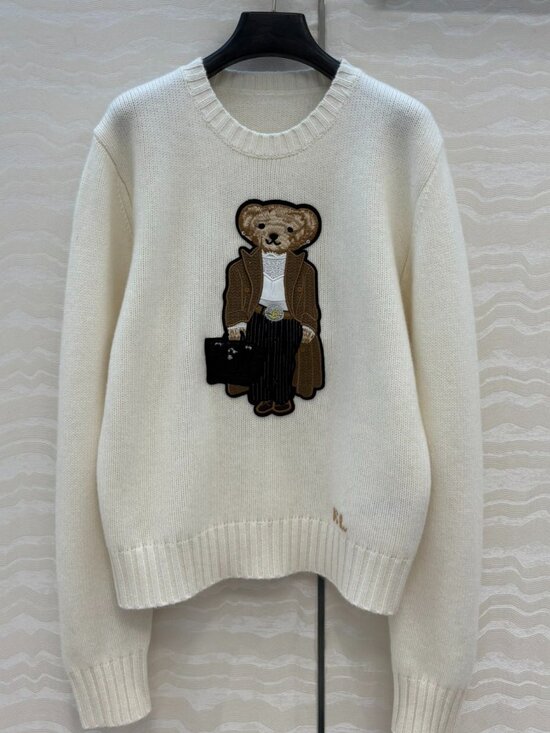 Polo Ralph Lauren Sweaters - Ralph Lauren Gentleman Polo Bear Crew Neck Knit Sweater